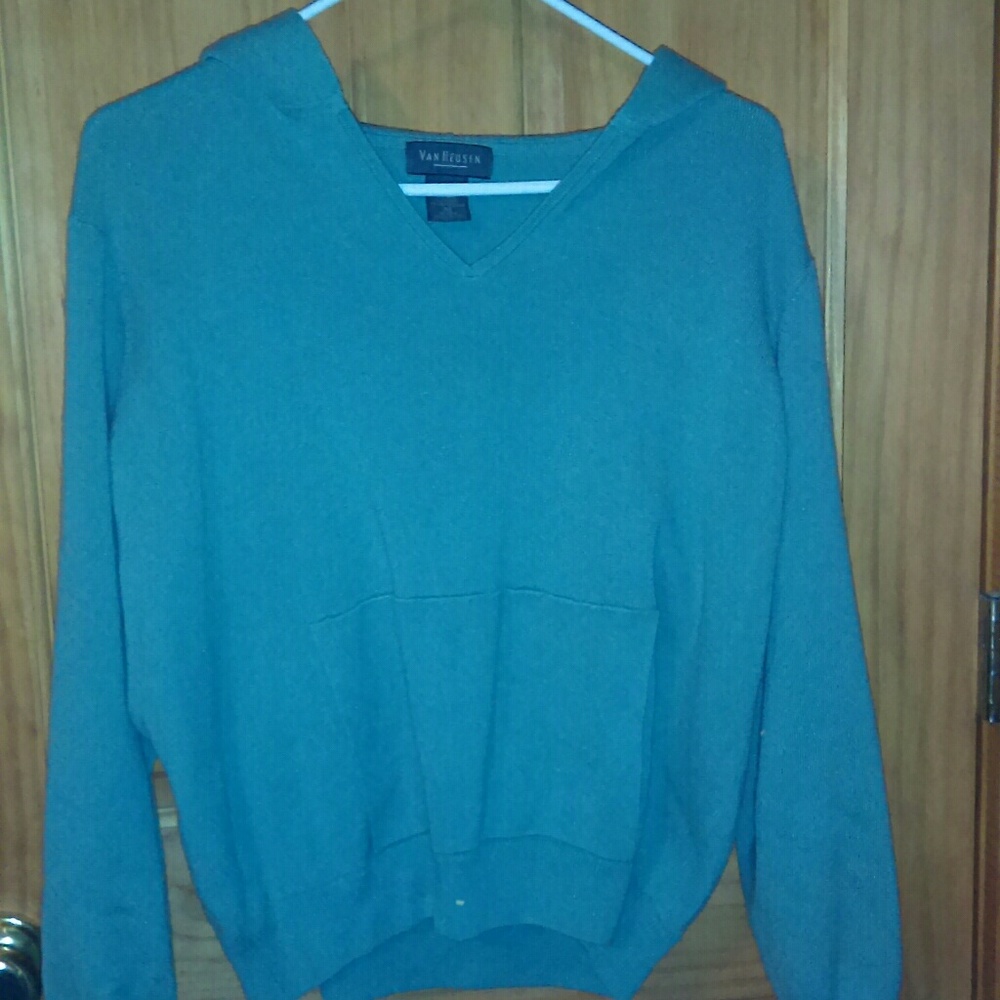 Green hoodie